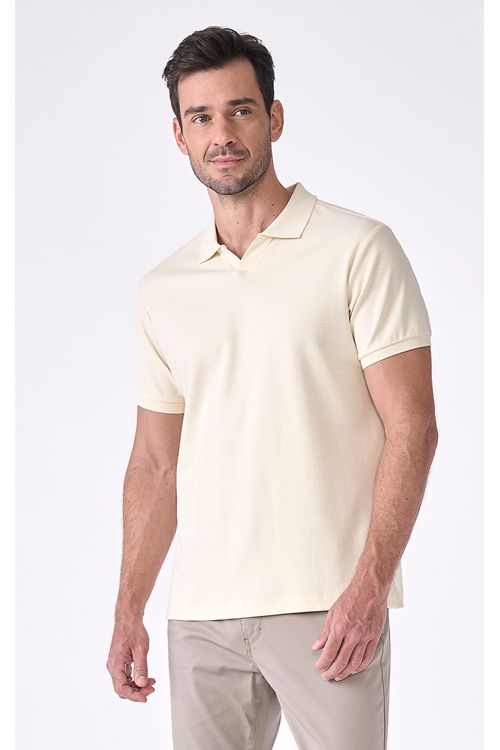 Camisa Polo Manga Curta Regular Giorno Fideli