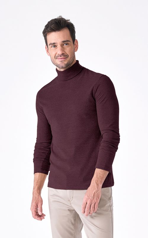 Blusa Manga Longa Regular Gola Alta Giorno Fideli