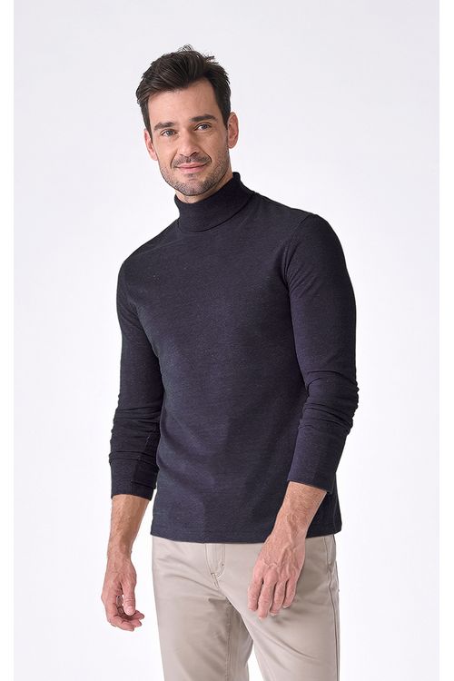 Blusa Manga Longa Regular Gola Alta Giorno Fideli