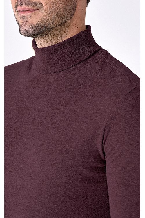 Blusa Manga Longa Regular Gola Alta Giorno Fideli