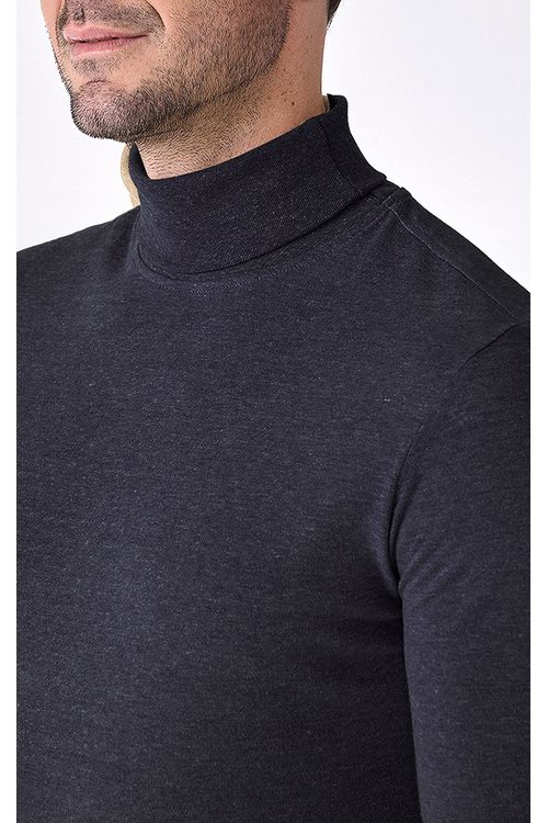 Blusa Manga Longa Regular Gola Alta Giorno Fideli