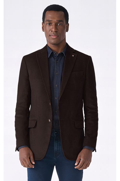Blazer Veludo Regular Médio Fideli
