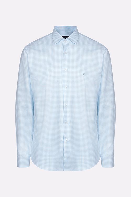 Camisa Casual Manga Longa Regular Algodão Pima Xadrez Fideli Techno