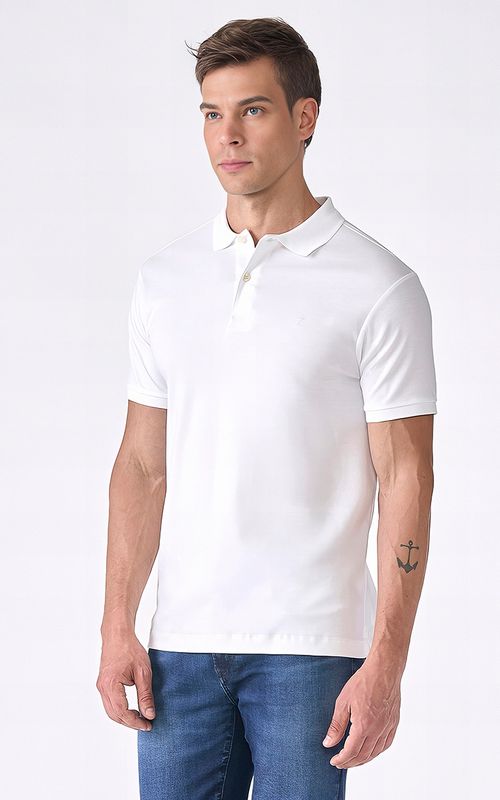 Polo Manga Curta Regular Algodão Pima Essenziale Fideli