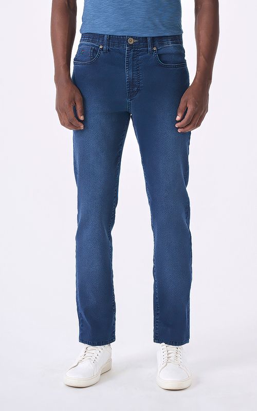 Calça Jeans Tradicional Com Elástico Essenziale Fideli