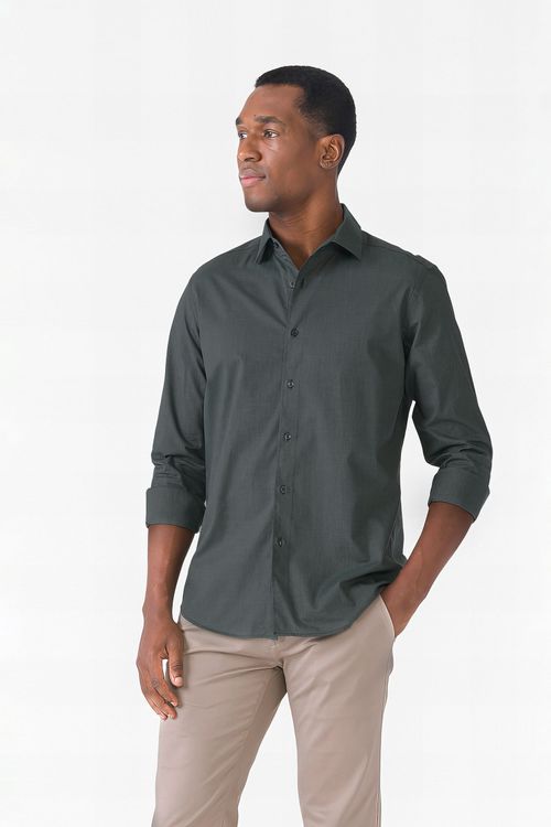 Camisa Casual Manga Longa Slim Fideli