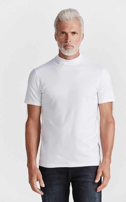 Camiseta Manga Curta Regular Gola Alta Fideli