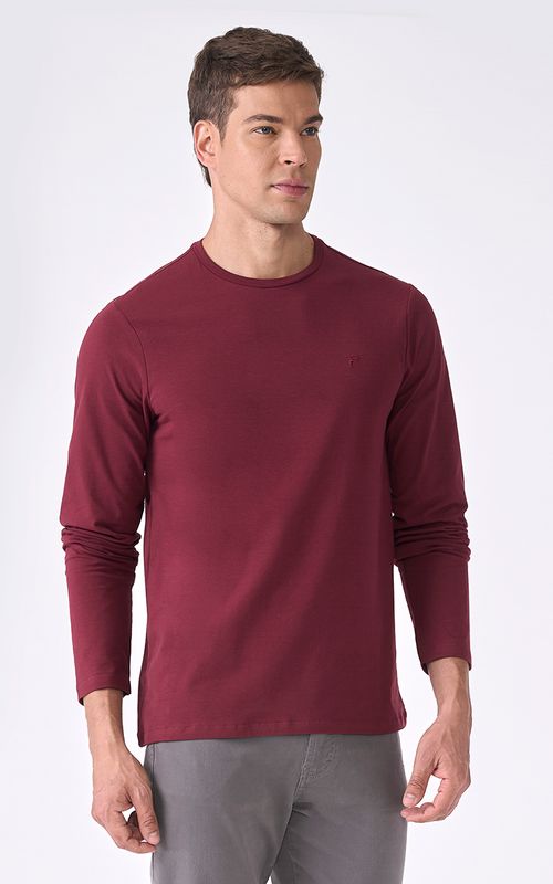 Camiseta Manga Longa Regular Giorno Essenziale Fideli