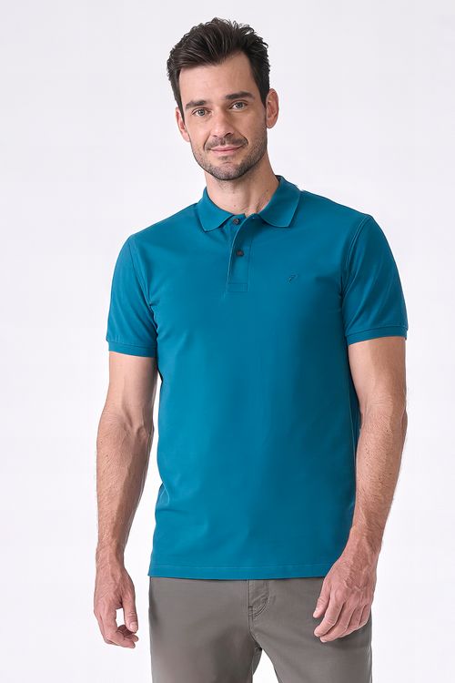 Polo Manga Curta Regular Ufficio Essenziale Fideli