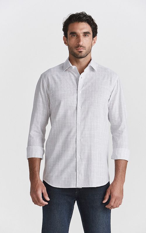 Camisa Casual Manga Longa Slim Xadrez Giorno Fideli