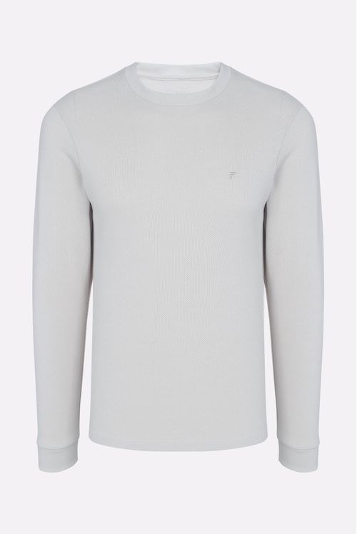 Blusa Manga Longa Regular Gola Careca Fideli