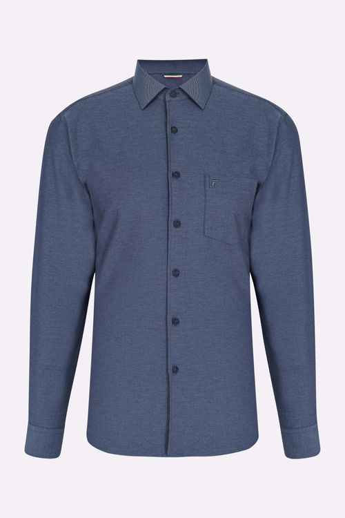 Camisa Casual Manga Longa Regular Fideli