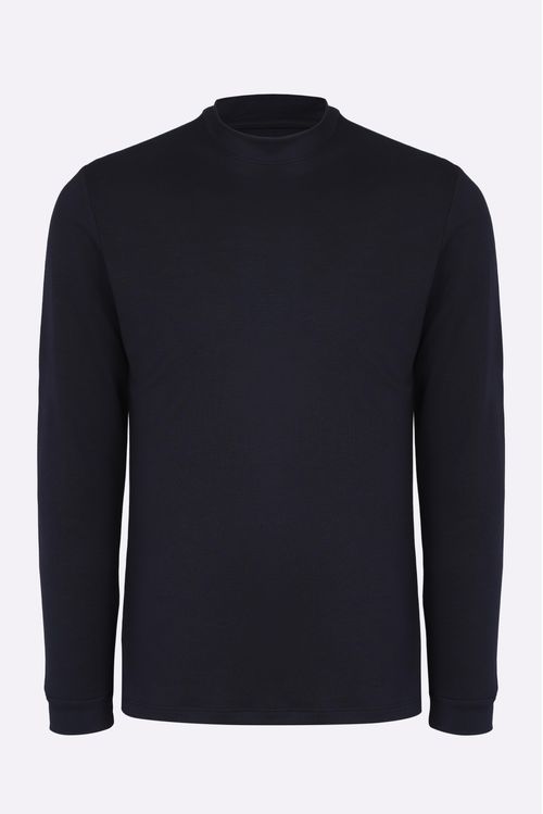 Blusa Manga Longa Regular Gola Alta Fideli