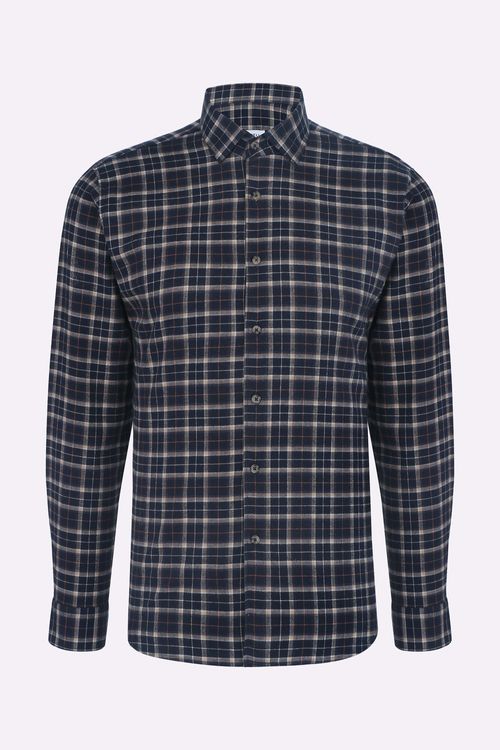 Camisa Casual Manga Longa Regular Flanela Xadrez Giorno Fideli
