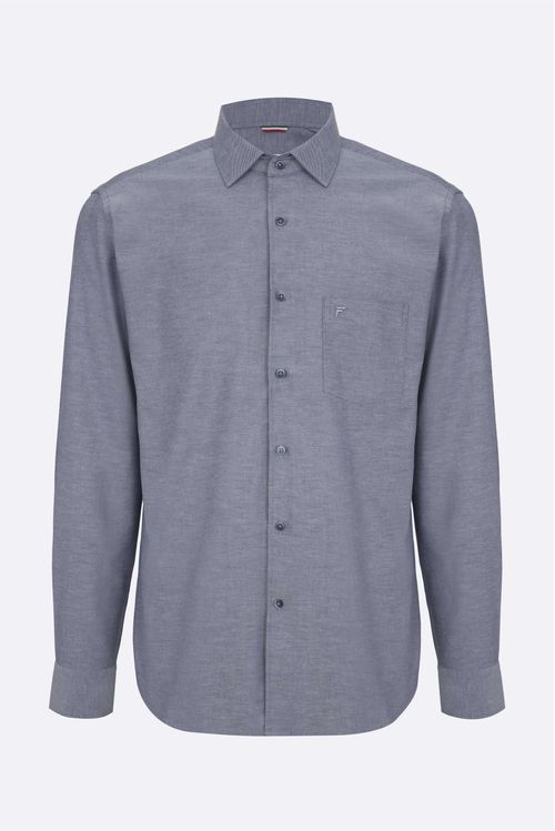 Camisa Casual Manga Longa Regular Fideli