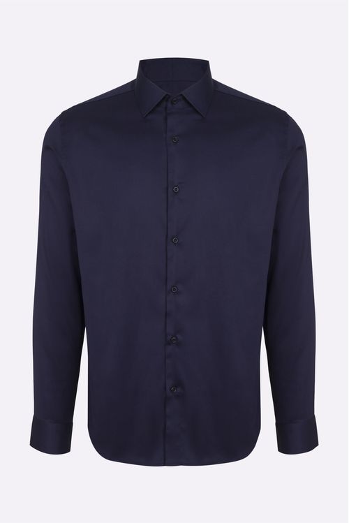 Camisa Social Slim Algodão Fio 60 Stretch Fideli